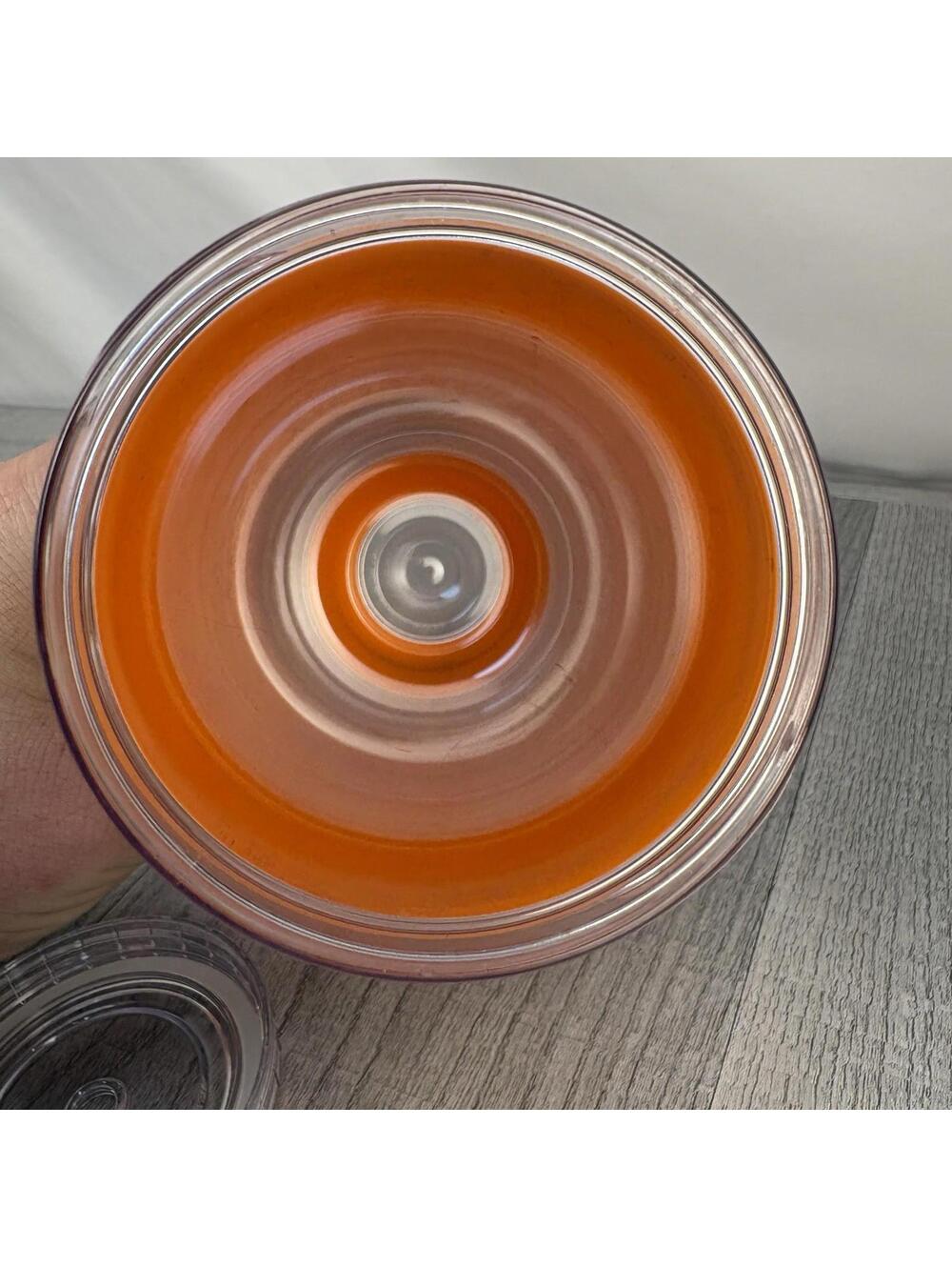 Dunkin Donuts 27oz Silicone Travel Cup Tumbler Orange 2019 - Picture 8 of 8